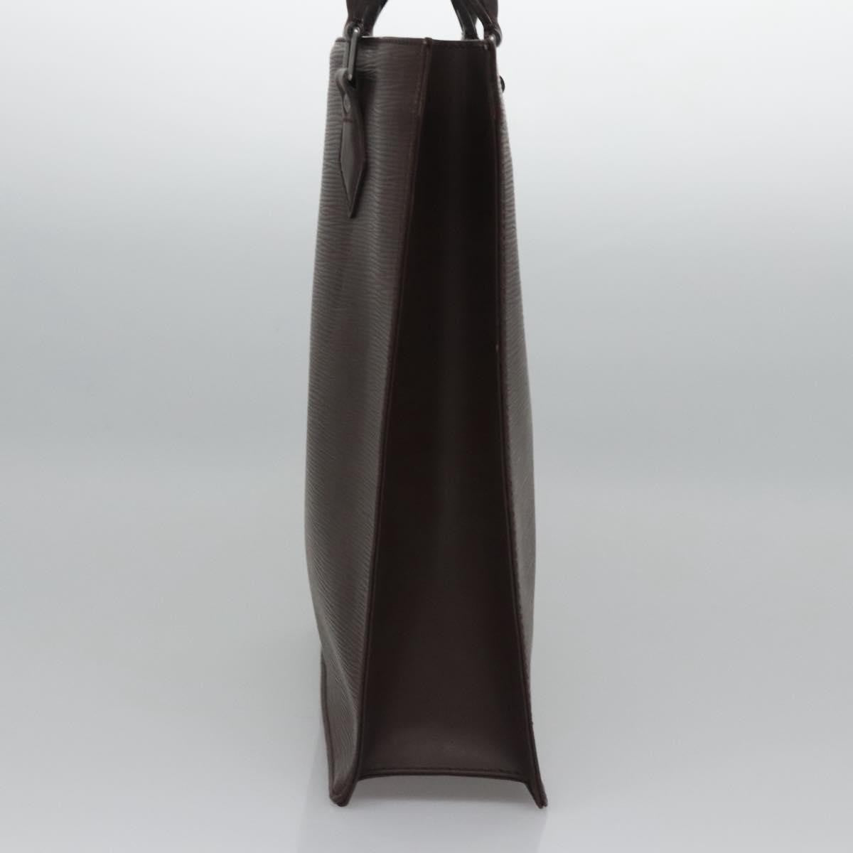 Louis Vuitton Sac Plat Bag Epi Leather, BROWN, LEATHER, Handbag