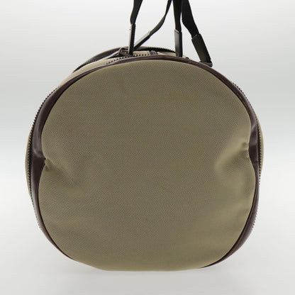 Salvatore Ferragamo Boston Bag Leather, BEIGE, CANVAS, Travel bag