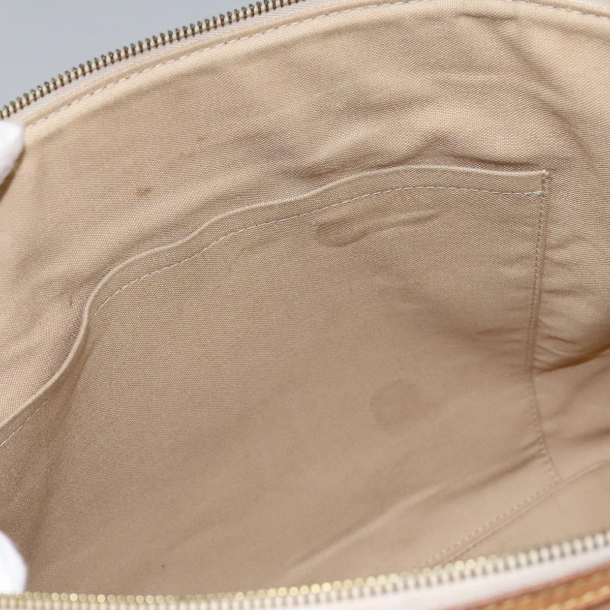 Louis Vuitton Siracusa Handbag Damier, WHITE, CANVAS, Shoulder bag