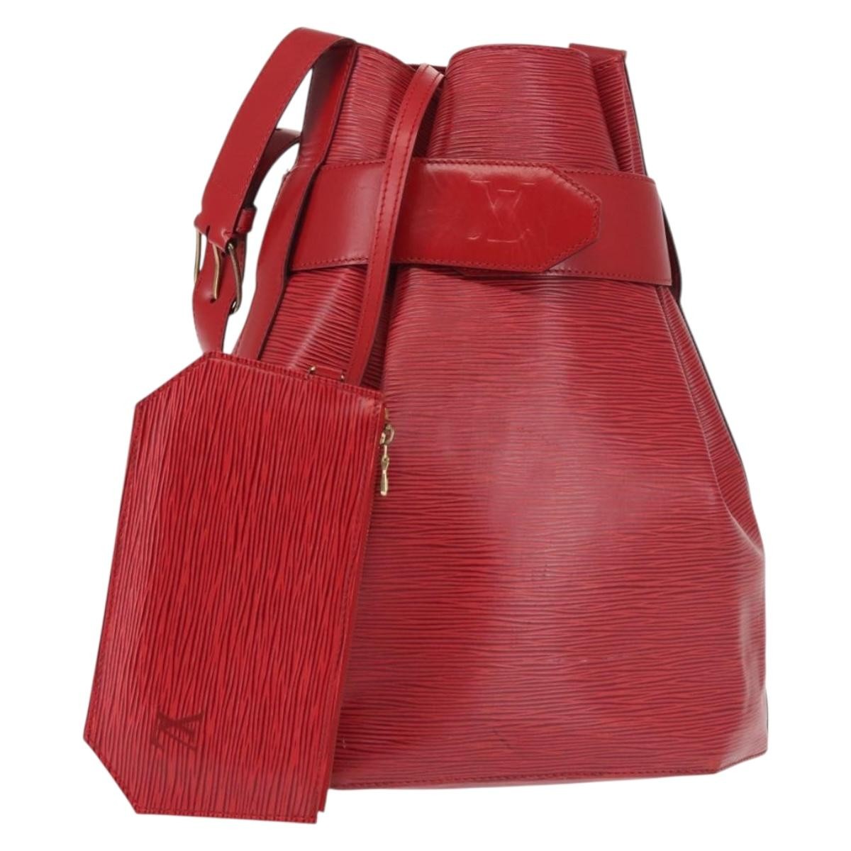 Louis Vuitton Vintage Sac d'Epaule Handbag Epi Leather, RED, LEATHER, Shoulder bag