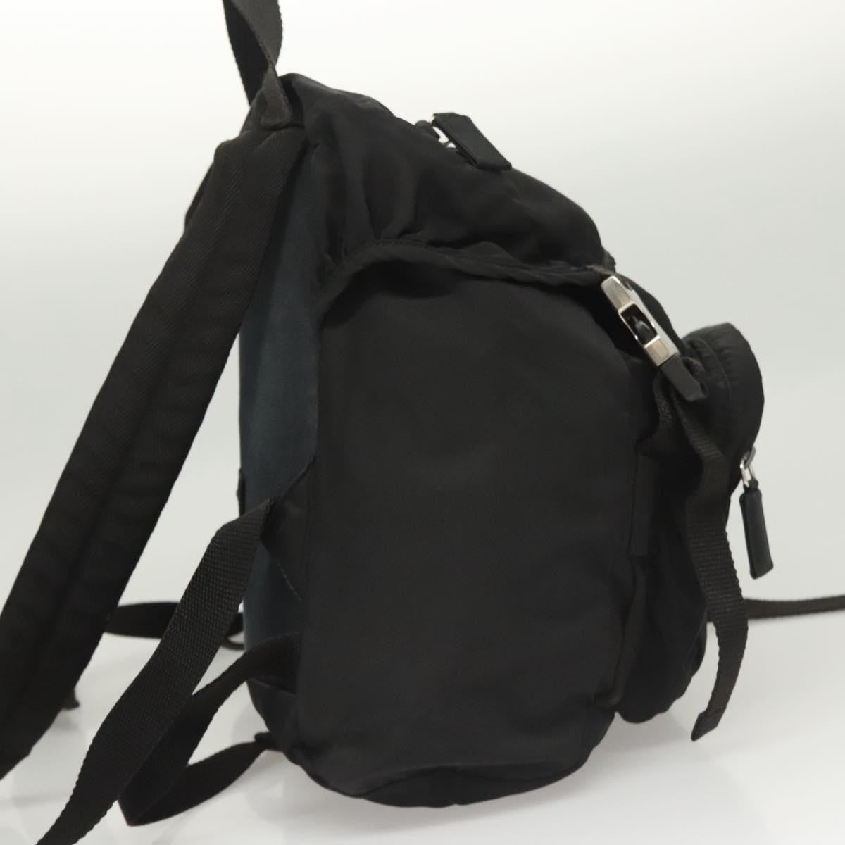 Prada Logo Backpack Tessuto, BLACK, NYLON, Backpack