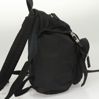 Prada Logo Backpack Tessuto, BLACK, NYLON, Backpack