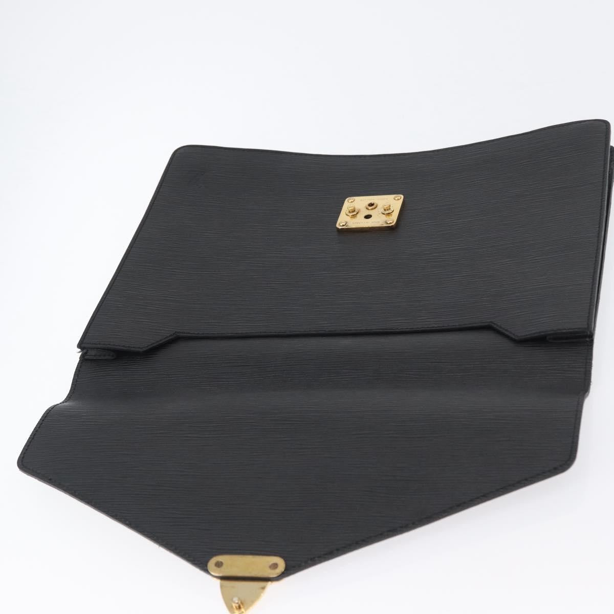 Louis Vuitton Porte-Documents Senateur Bag Epi Leather, BLACK, LEATHER, Briefcase