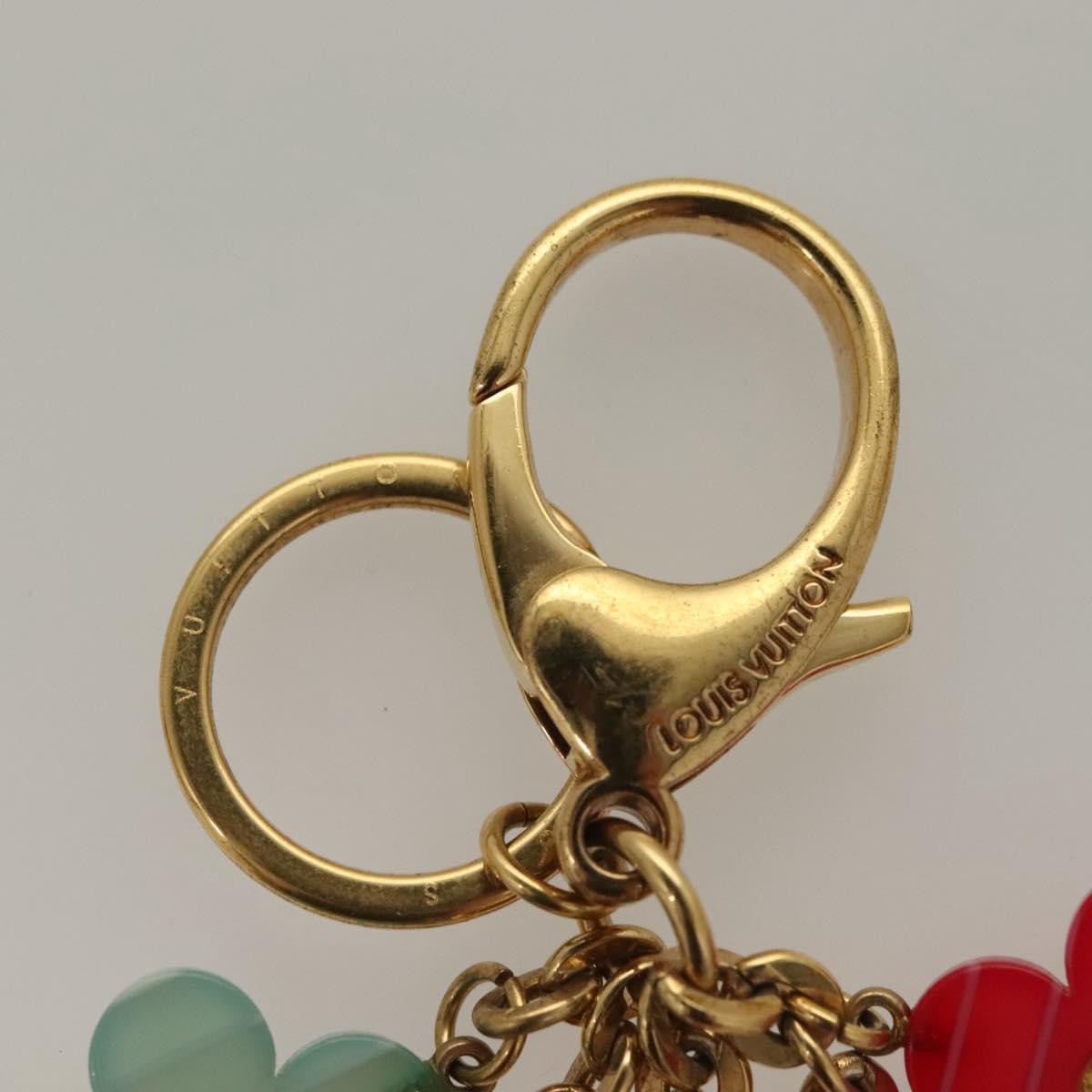 Louis Vuitton Pop Flowers Bag Charm Enamel with Metal, MULTICOLOUR, METAL, Charms and Keychains
