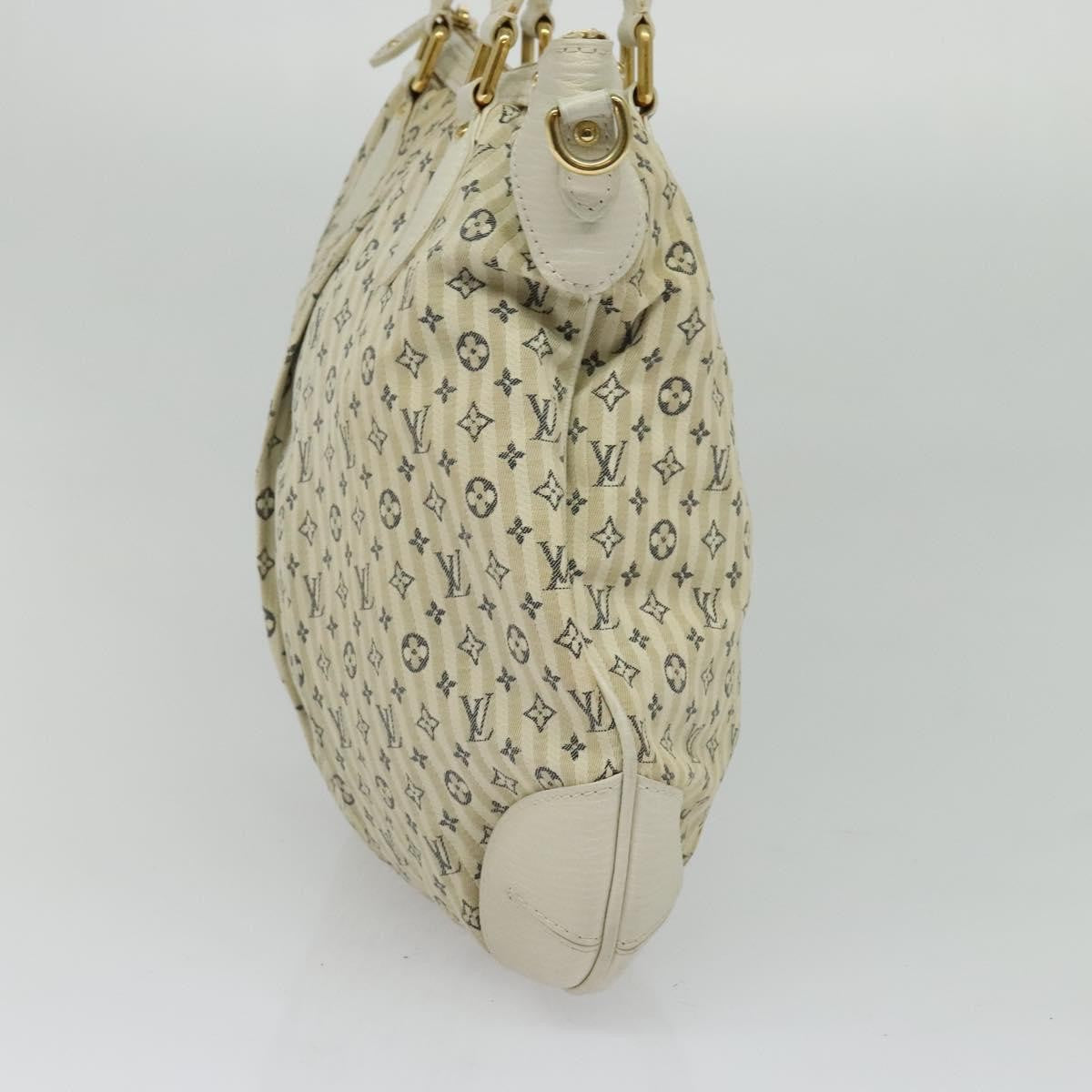 Louis Vuitton Marina Handbag Mini Lin Croisette, BEIGE, CANVAS, Handbag