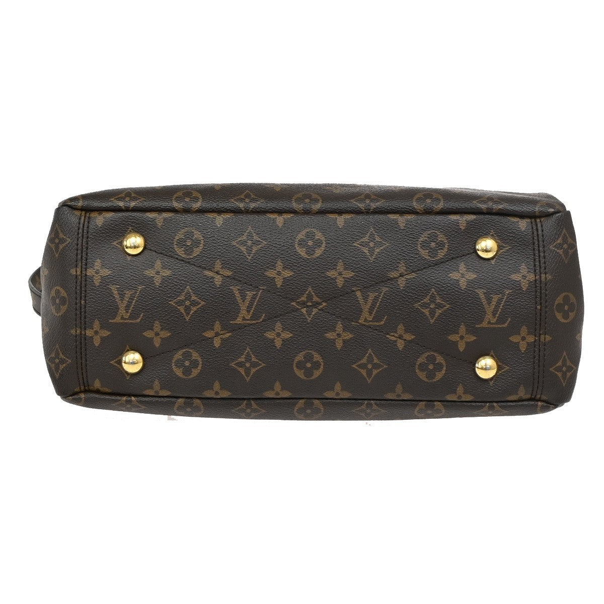 Louis Vuitton Pallas Tote Monogram Canvas with Leather, BROWN, CANVAS, Tote bag
