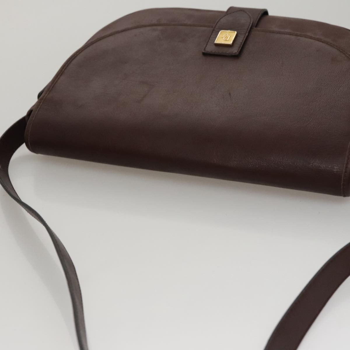 Christian Dior Vintage Trotter Shoulder Bag Canvas, BURGUNDY, LEATHER, Shoulder bag