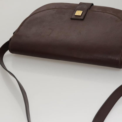 Christian Dior Vintage Trotter Shoulder Bag Canvas, BURGUNDY, LEATHER, Shoulder bag