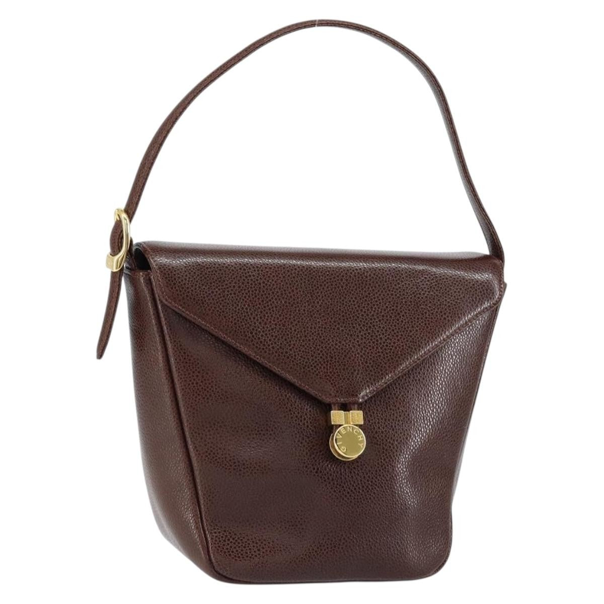 Givenchy Shoulder Bag Leather, BROWN, LEATHER, Shoulder bag