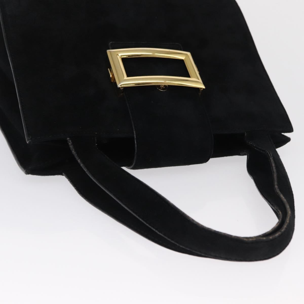 Prada Vintage Handbag Suede, BLACK, SUEDE, Handbag
