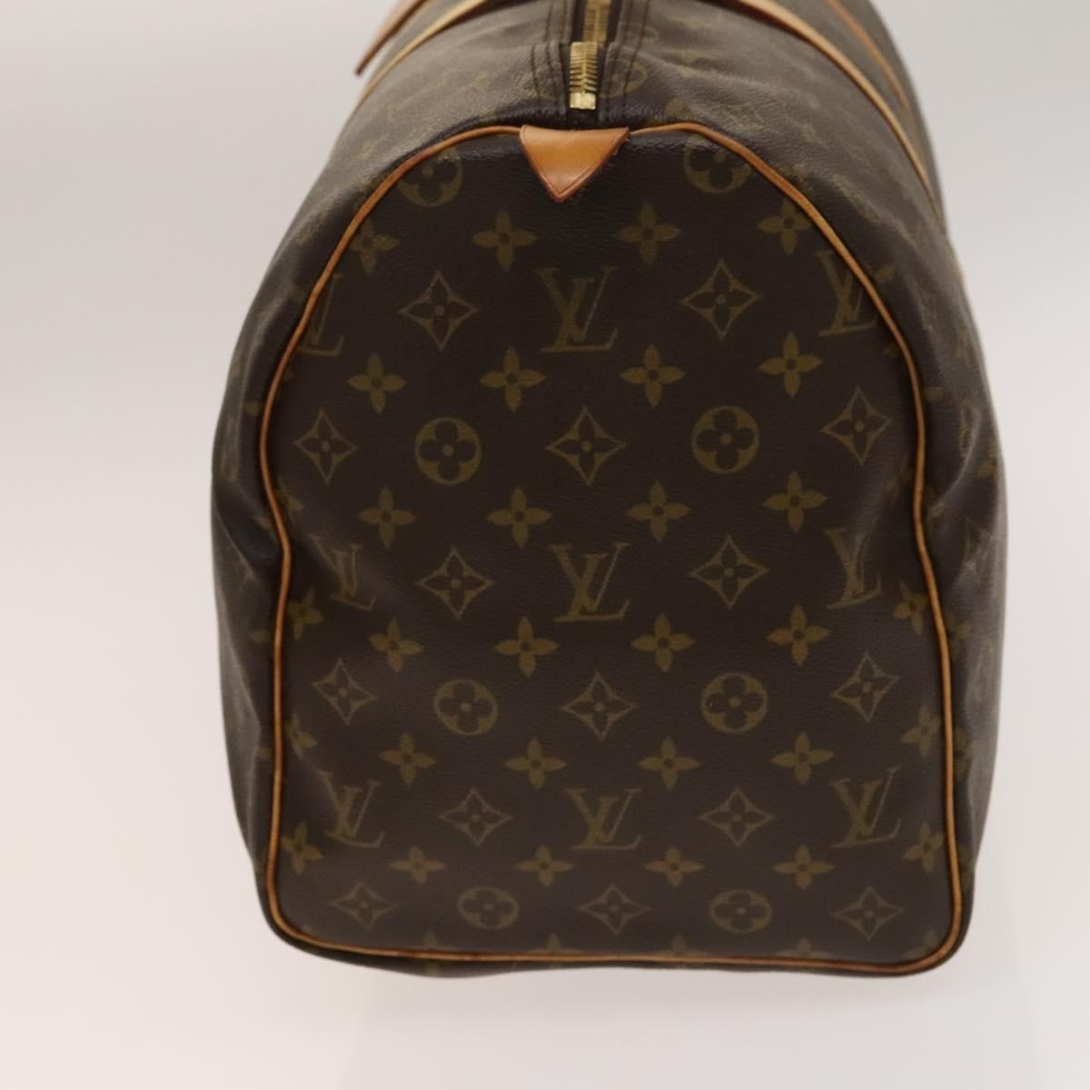 Louis Vuitton Keepall Bag Monogram Canvas, BROWN, CANVAS, Travel bag