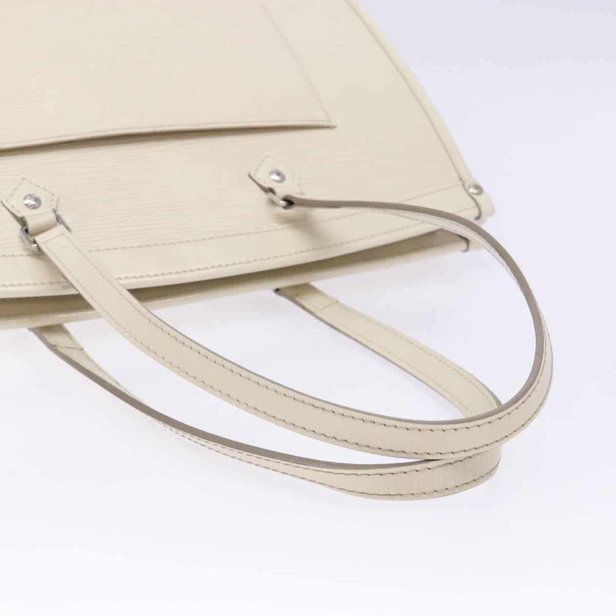Louis Vuitton Madeleine Handbag Epi Leather, WHITE, LEATHER, Handbag