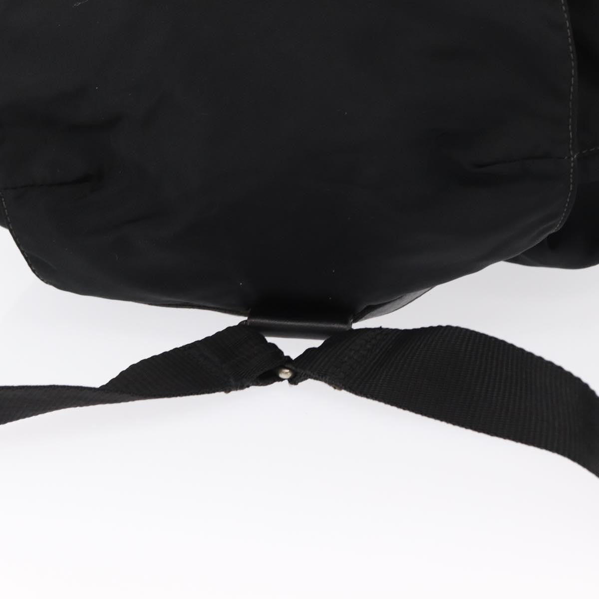 Prada Double Front Pocket Backpack Tessuto, BLACK, NYLON, Backpack