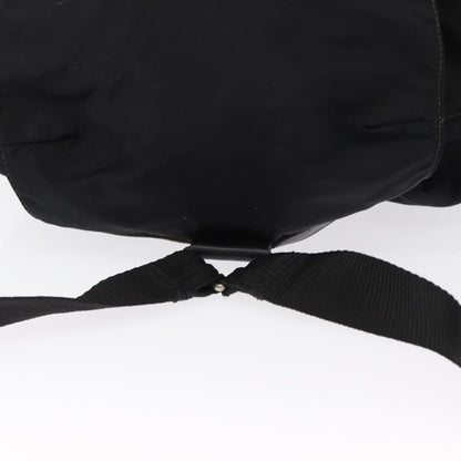 Prada Double Front Pocket Backpack Tessuto, BLACK, NYLON, Backpack