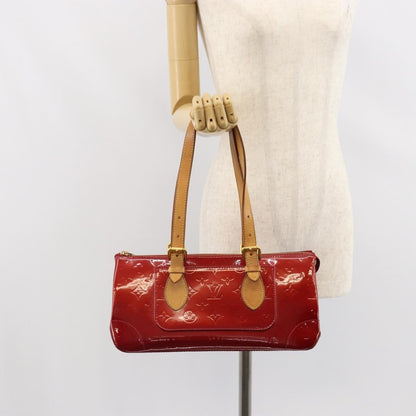 Louis Vuitton Rosewood Avenue Handbag Monogram Vernis, RED, PATENT_LEATHER, Handbag