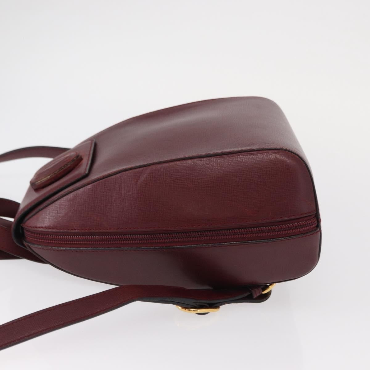 cartier Happy birthday backpack Leather, BURGUNDY, LEATHER, Backpack