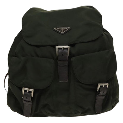 Prada Sac à dos Re-nylon nylon, KHAKI, NYLON, Backpack