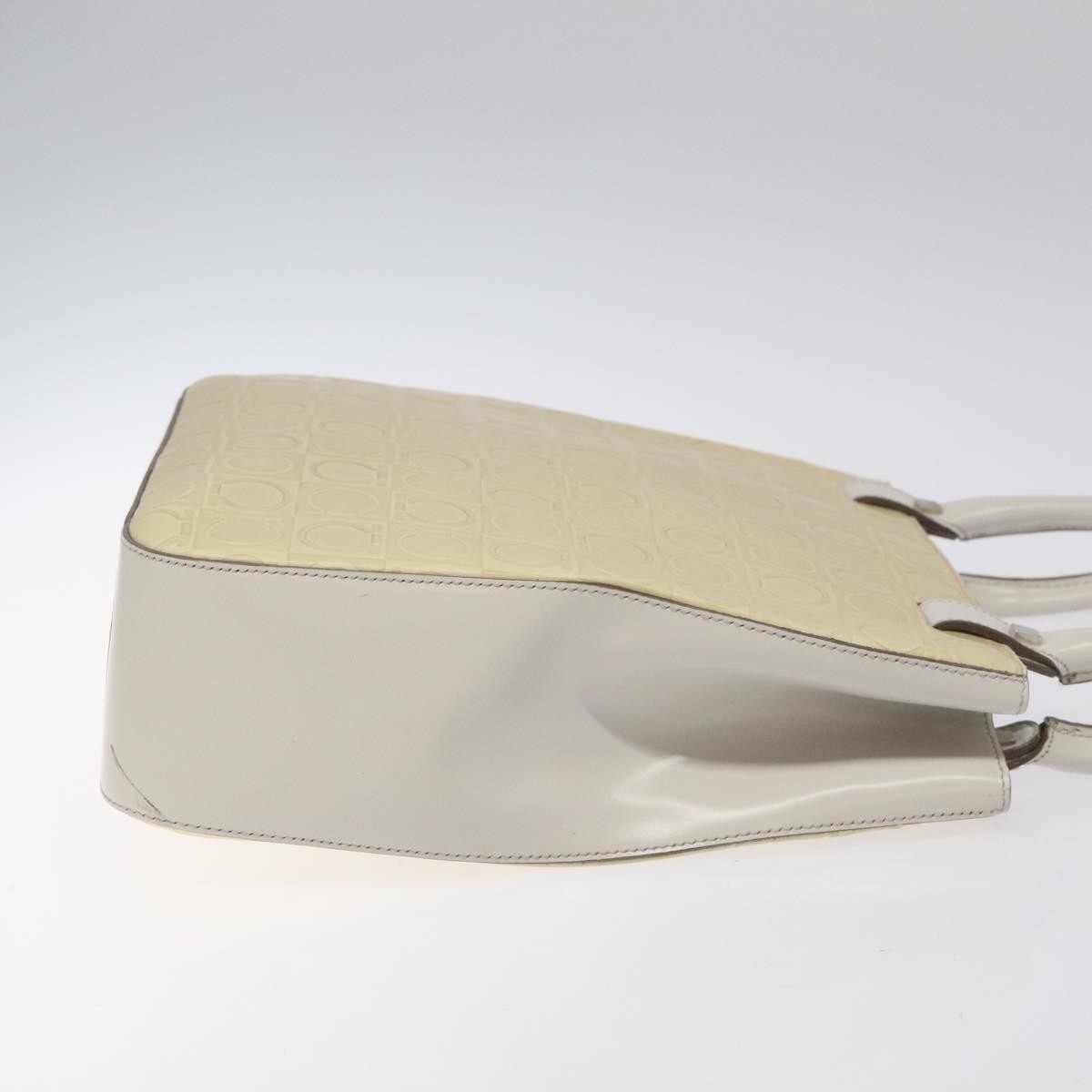 Salvatore Ferragamo Gancini Shoulder Bag Leather, BEIGE, LEATHER, Shoulder bag
