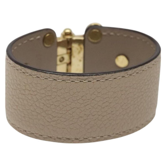 Louis Vuitton Save It Bracelet Leather, BEIGE, LEATHER, Bracelet