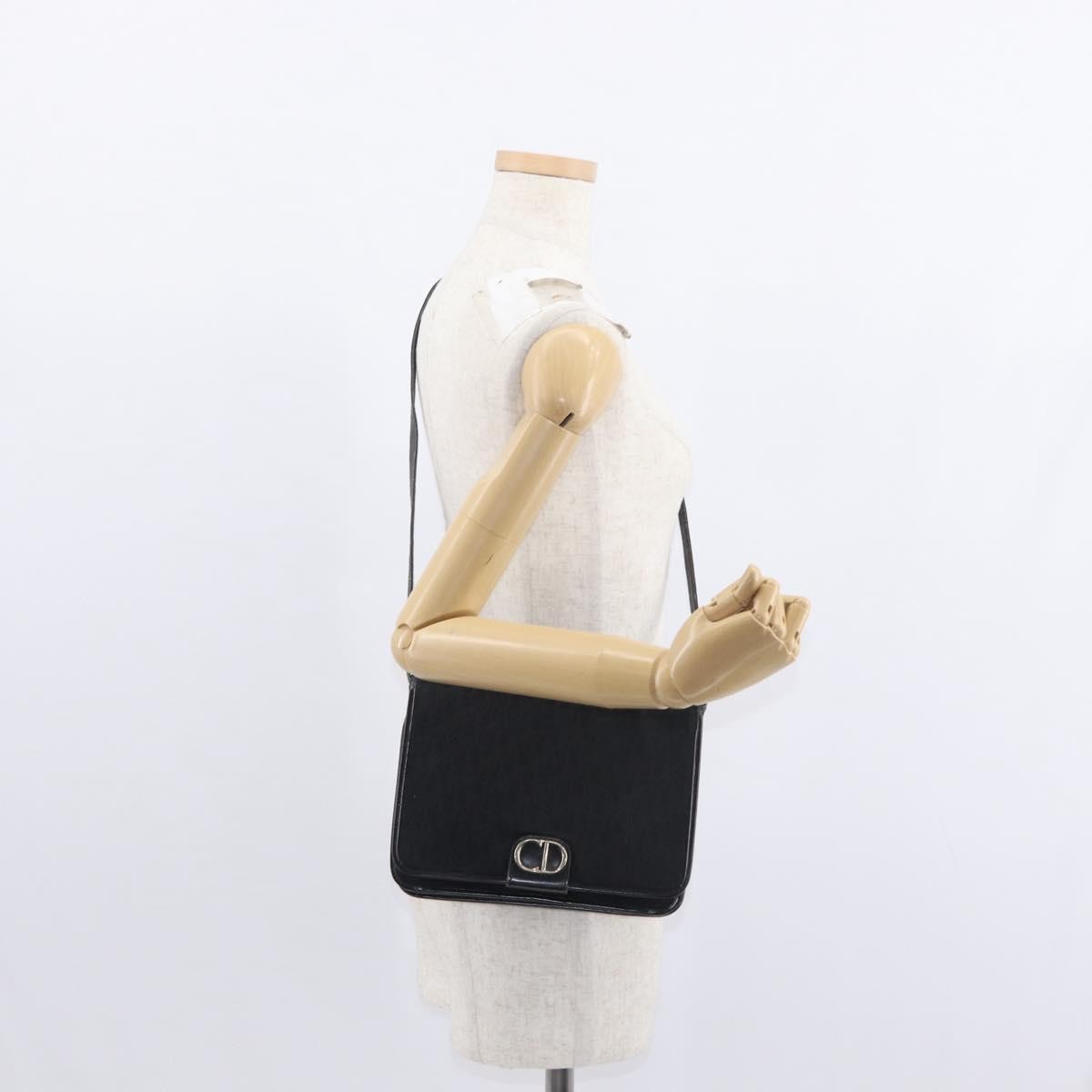 Christian Dior Vintage CD trotter Shoulder bag Canvas, BLACK, CANVAS, Shoulder bag
