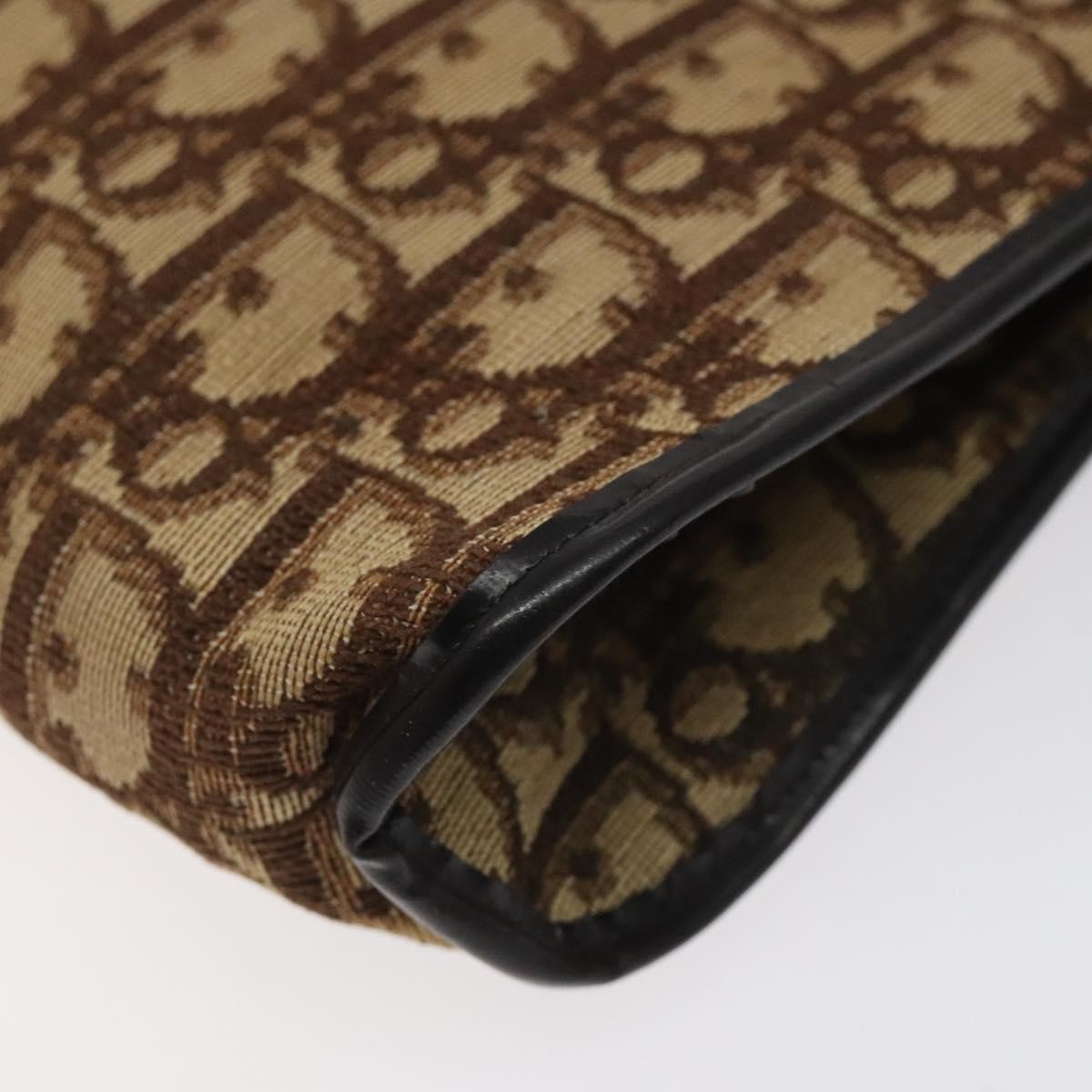 Christian Dior Vintage Trotter Shoulder Bag Canvas, BROWN, CANVAS, Shoulder bag