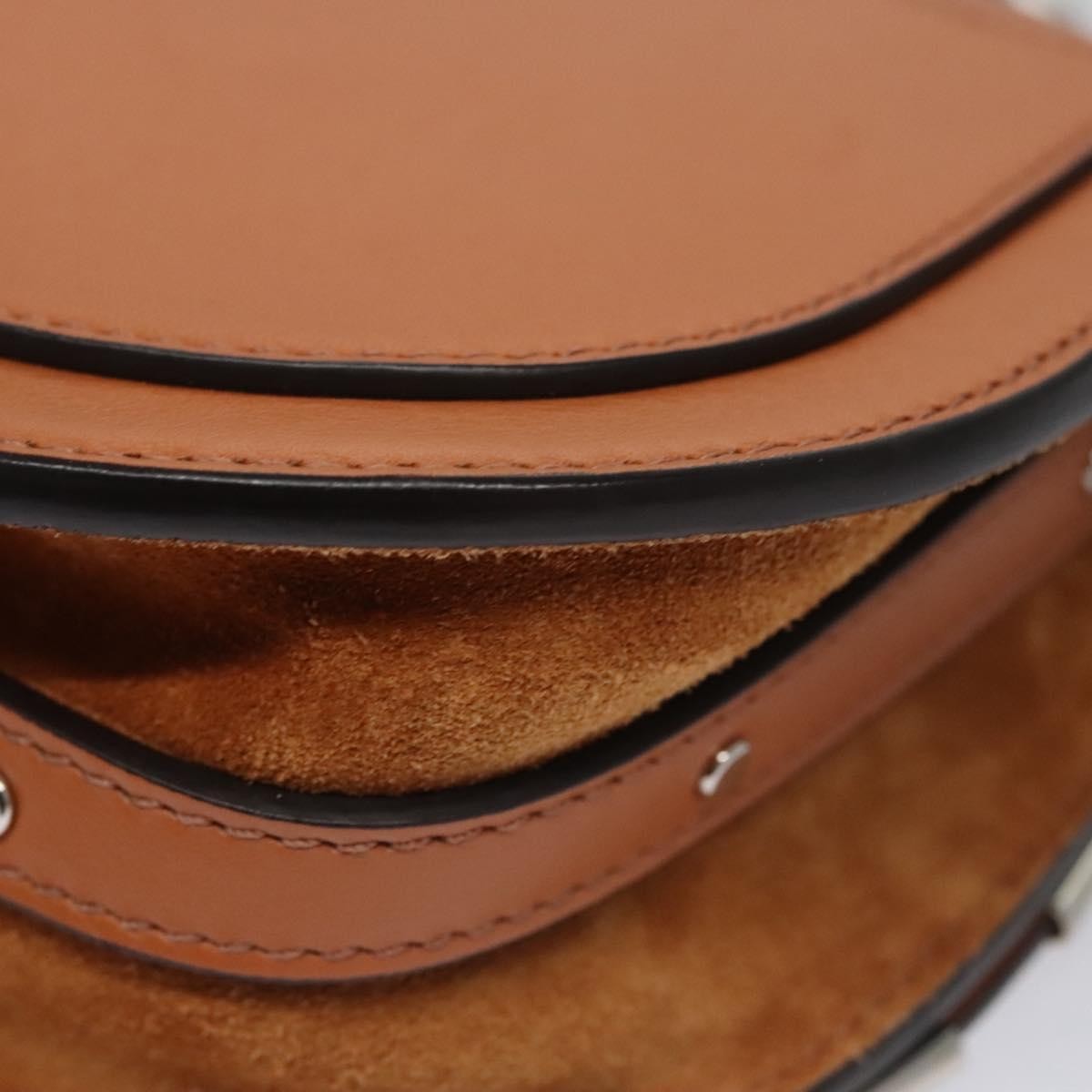 Chloe Nile Crossbody Bag Mirror Leather, BROWN, LEATHER, Crossbody bag