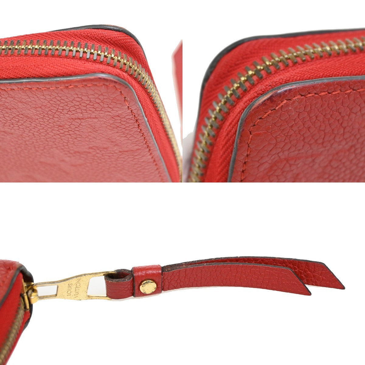 Louis Vuitton Portefeuille zippy Monogramme Empreinte Monogramme Empreinte, RED, LEATHER, Wallets