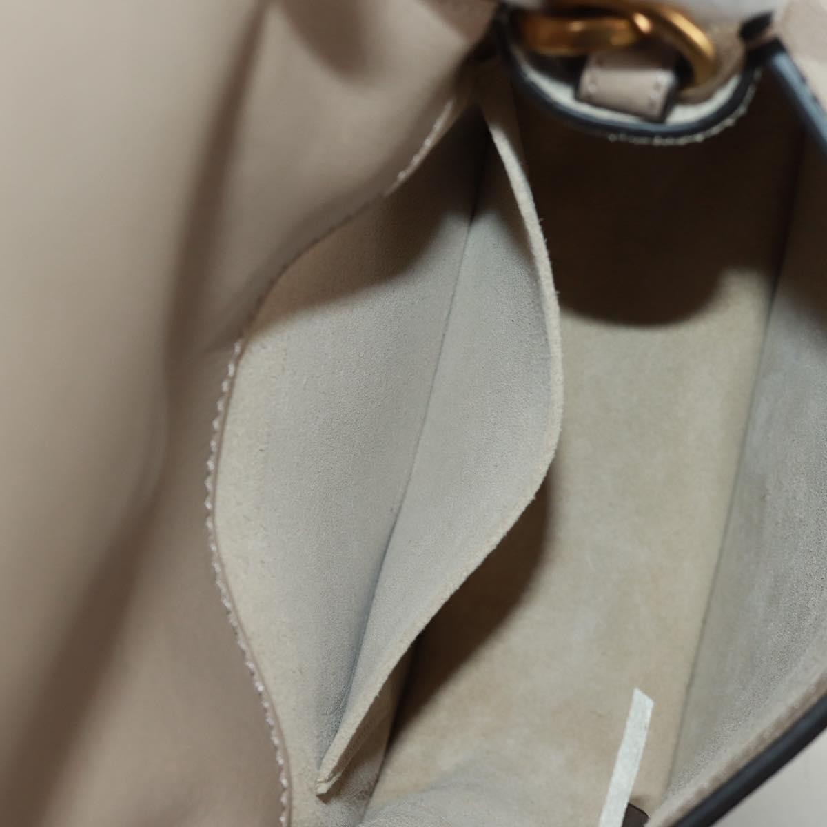 Chloe Nile Crossbody Bag Leather, BEIGE, LEATHER, Shoulder bag