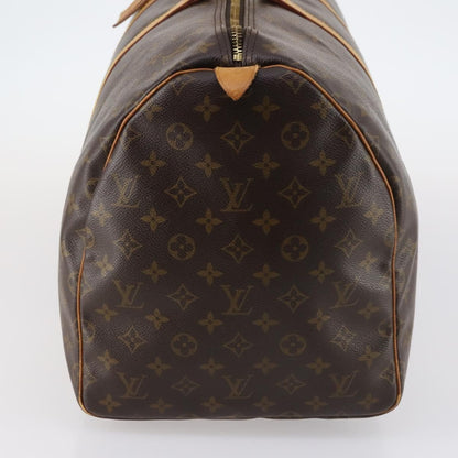 Louis Vuitton Keepall Bag Monogram Canvas, BROWN, CANVAS, Travel bag