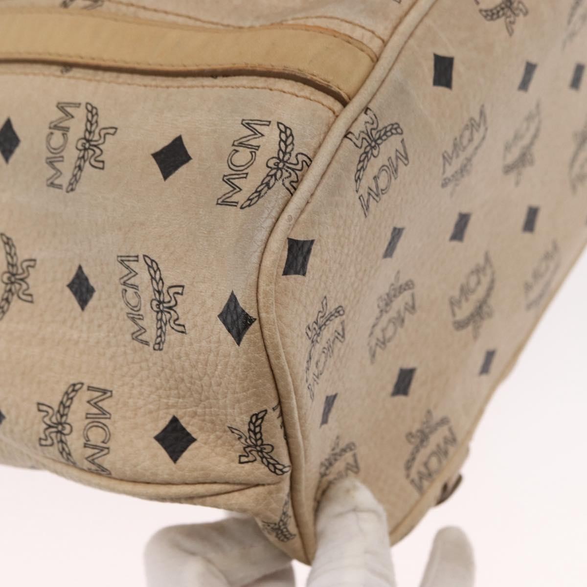 MCM Vintage Visetos Tote bag Canvas, BEIGE, PVC, Tote bag