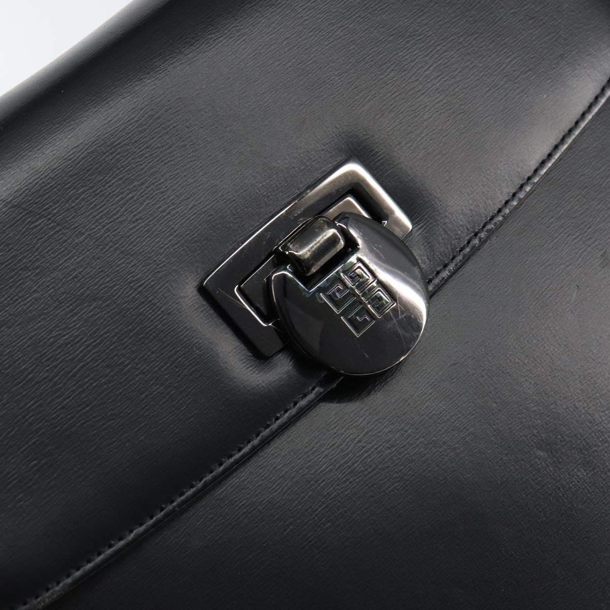 Givenchy Twist lock top handle bag Leather, BLACK, LEATHER, Handbag