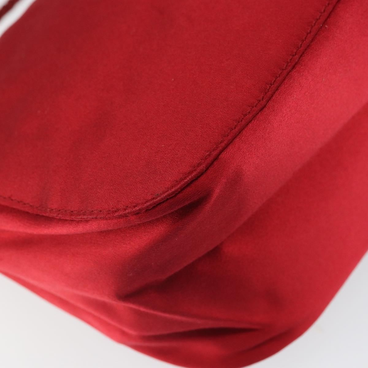 Prada Vintage Shoulder Bag Satin, RED, SILK, Shoulder bag