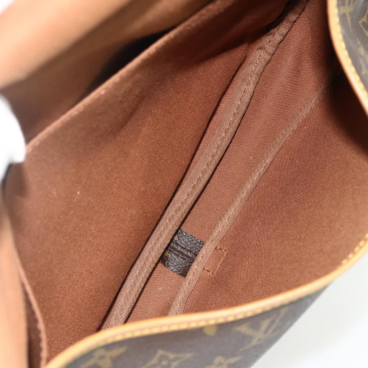 Louis Vuitton Saumur Handbag Monogram Canvas, Brown, Canvas, Shoulder Bag
