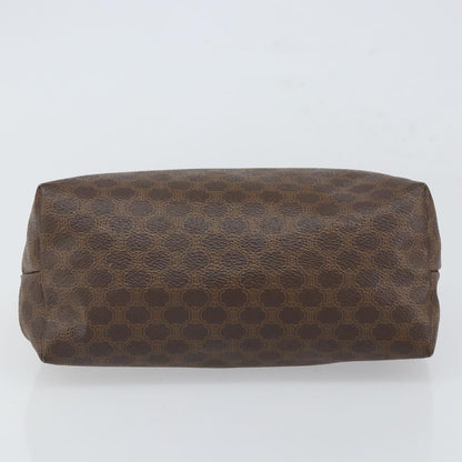 Celine Macadam Pochette Canvas and Leather, BROWN, CANVAS, Clutche & pouche