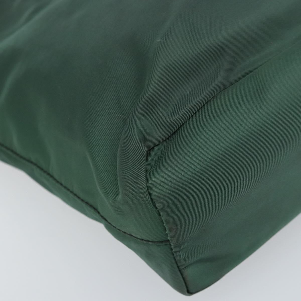 Prada Vintage Zip Tote Tessuto, GREEN, NYLON, Tote bag