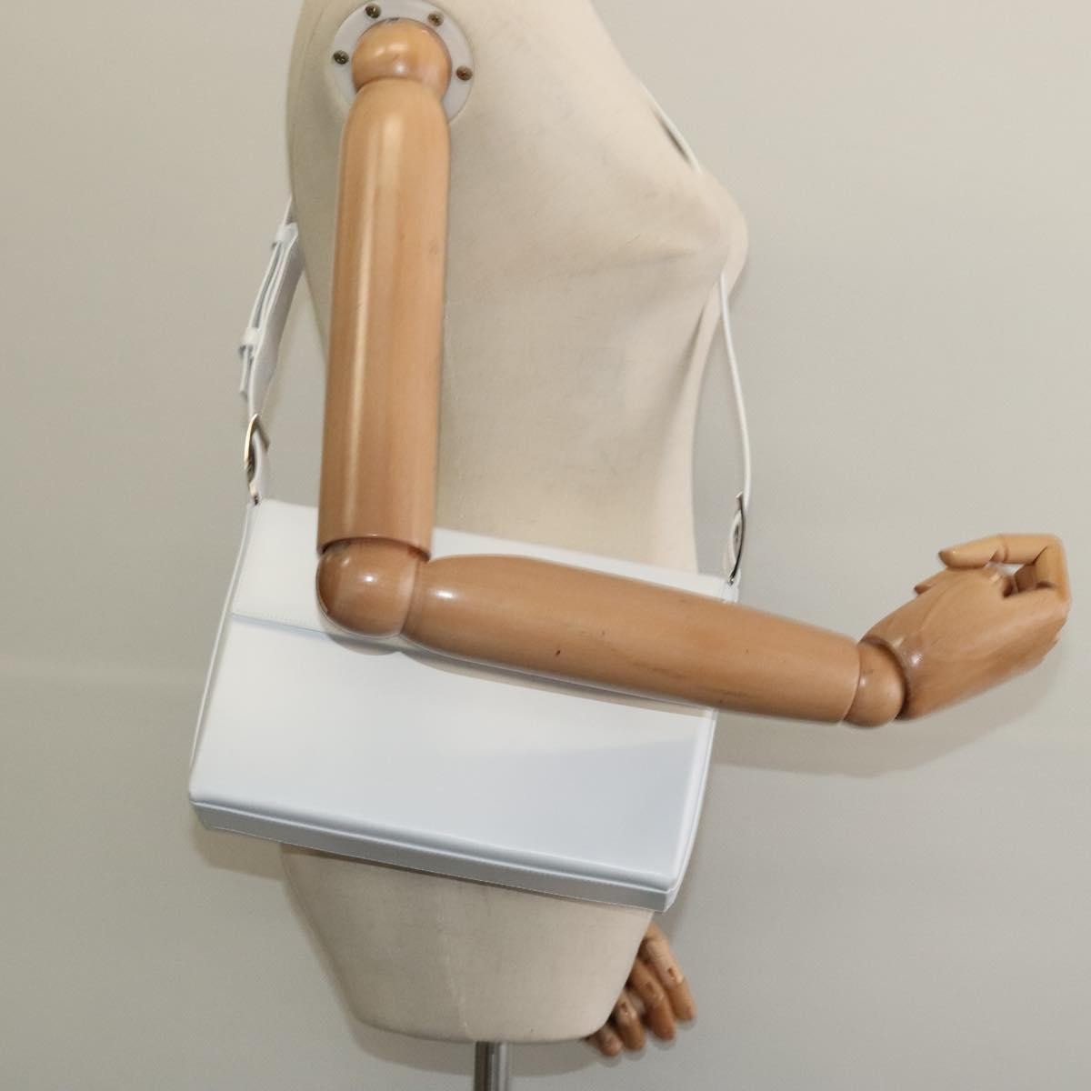 Salvatore Ferragamo Vala Shoulder Bag Leather, WHITE, LEATHER, Shoulder bag