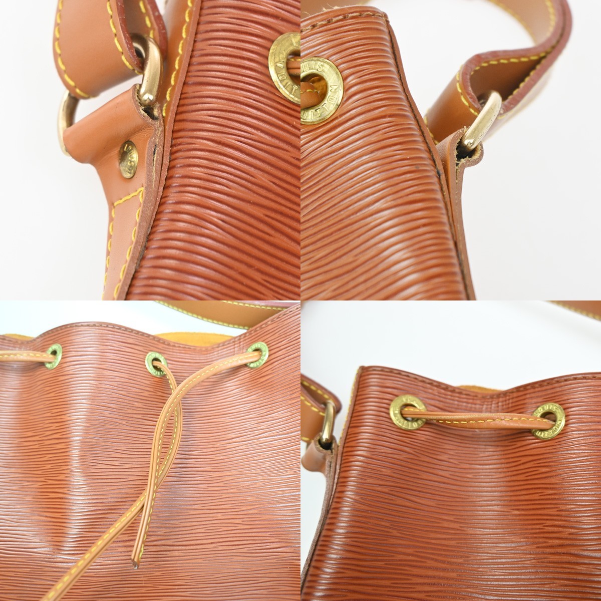 Louis Vuitton Noe Handbag Epi Leather, BROWN, LEATHER, Shoulder bag
