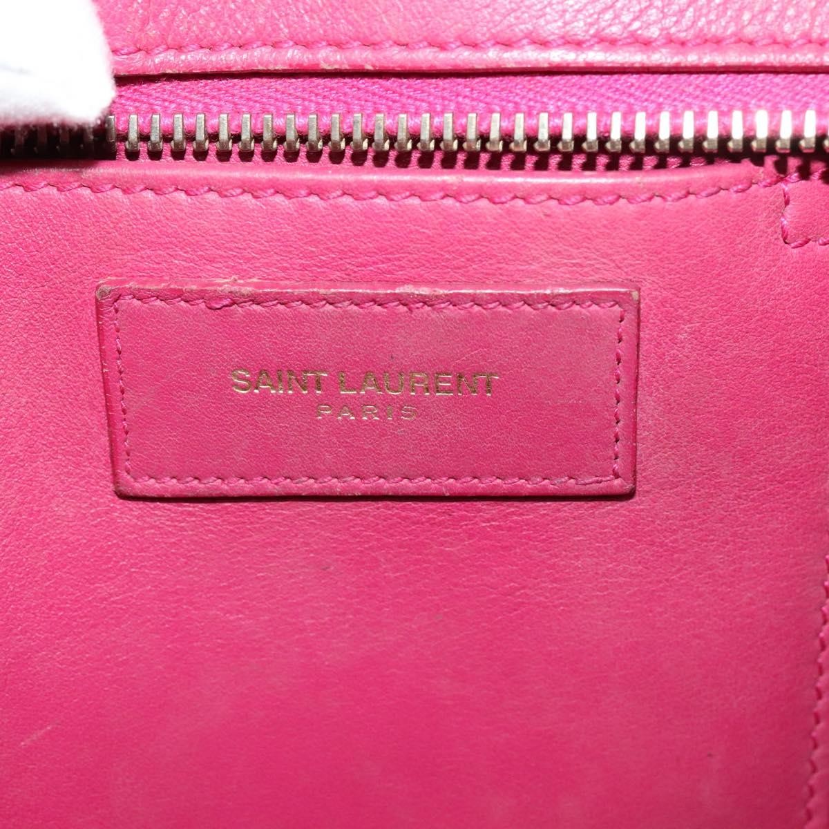 Saint Laurent Classic Y Cabas Leather, PINK, LEATHER, Tote bag