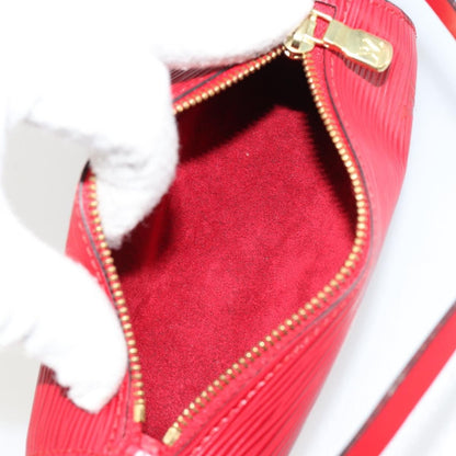 Louis Vuitton Soufflot Pochette Epi Leather, Red, Leather, Clutch