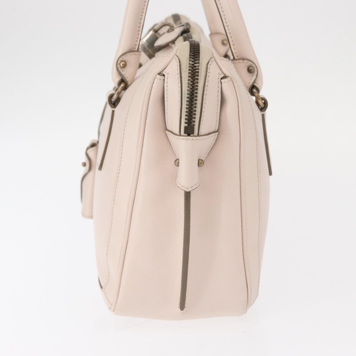 Salvatore Ferragamo Gancini handbag Leather, Pink, Leather, Handbag