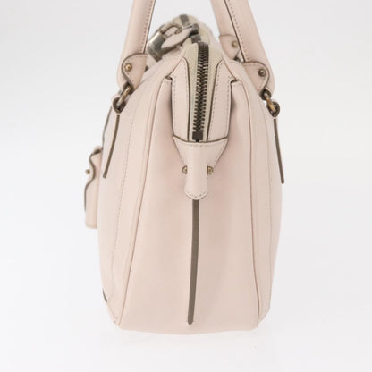 Salvatore Ferragamo Gancini handbag Leather, Pink, Leather, Handbag