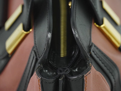 Chloe Alice Satchel Leather, PINK, LEATHER, Handbag