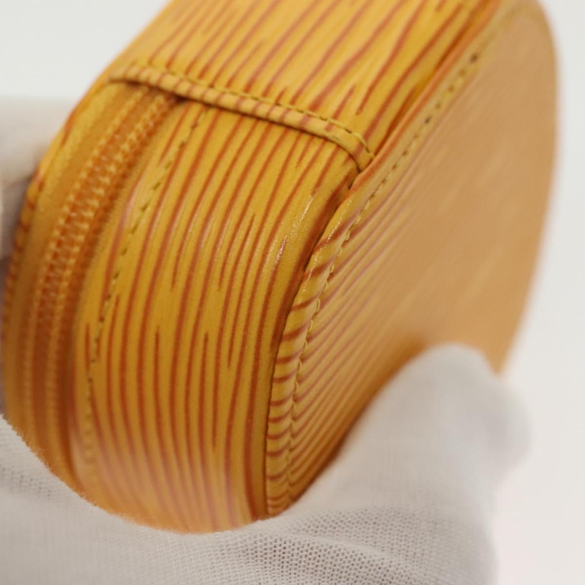 Louis Vuitton Ecrin Bijoux Pouch Epi Leather, YELLOW, LEATHER, Clutche & pouche