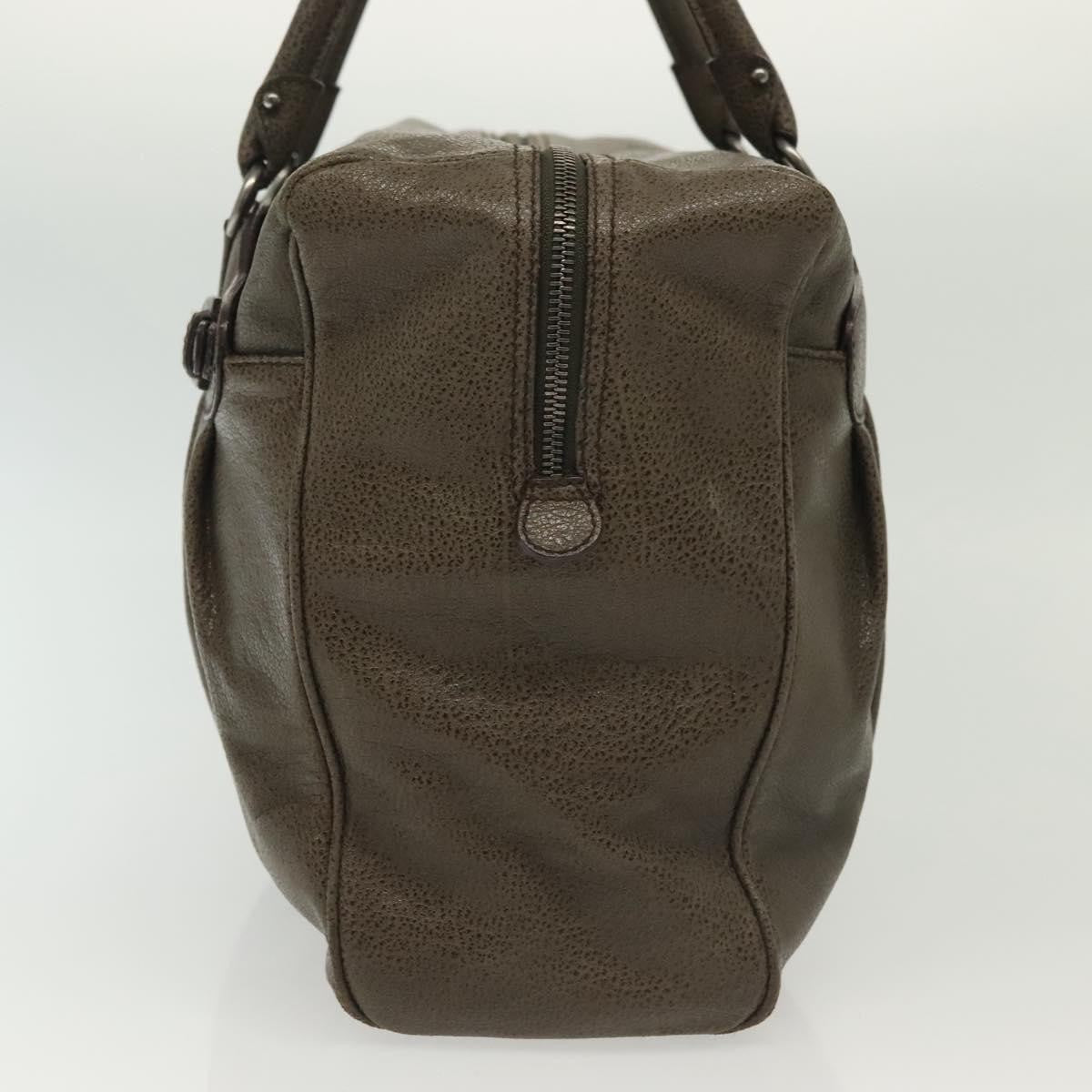 Salvatore Ferragamo Gancini Buckle Shoulder Bag Leather, KHAKI, LEATHER, Shoulder bag