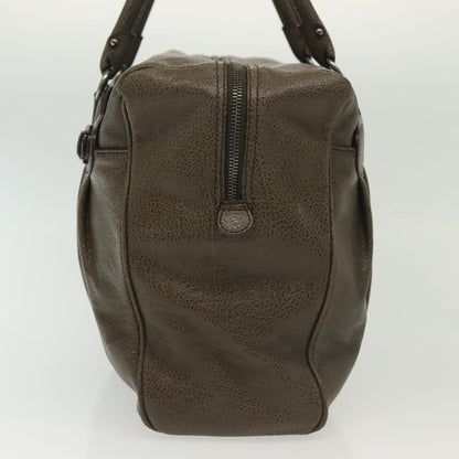 Salvatore Ferragamo Gancini Buckle Shoulder Bag Leather, KHAKI, LEATHER, Shoulder bag