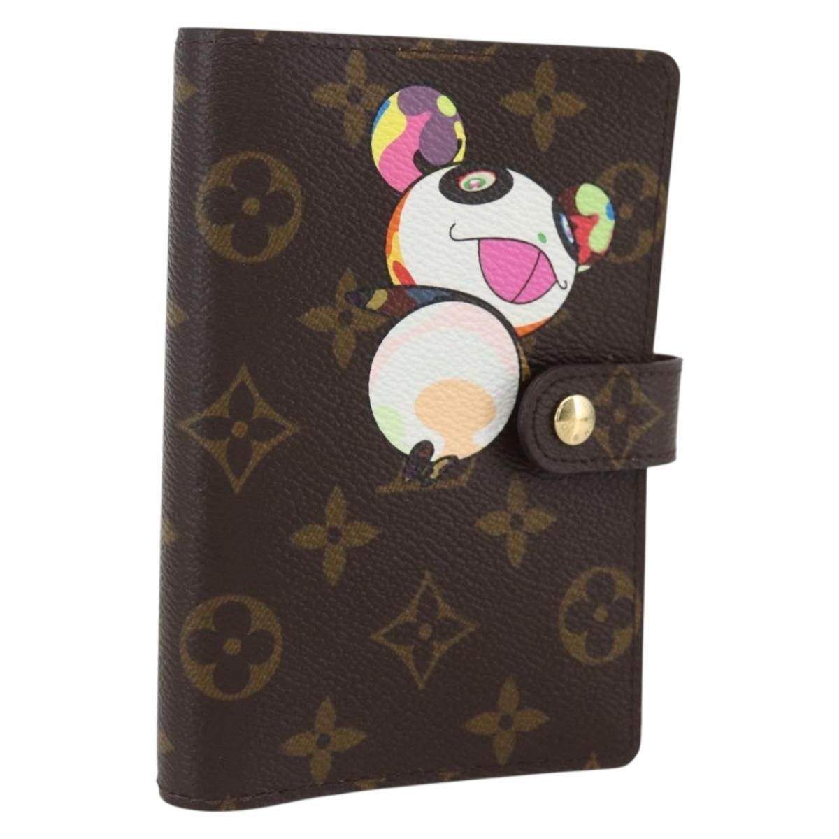 Louis Vuitton Agenda Cover Monogram Panda, Brown, Canvas, Wallet