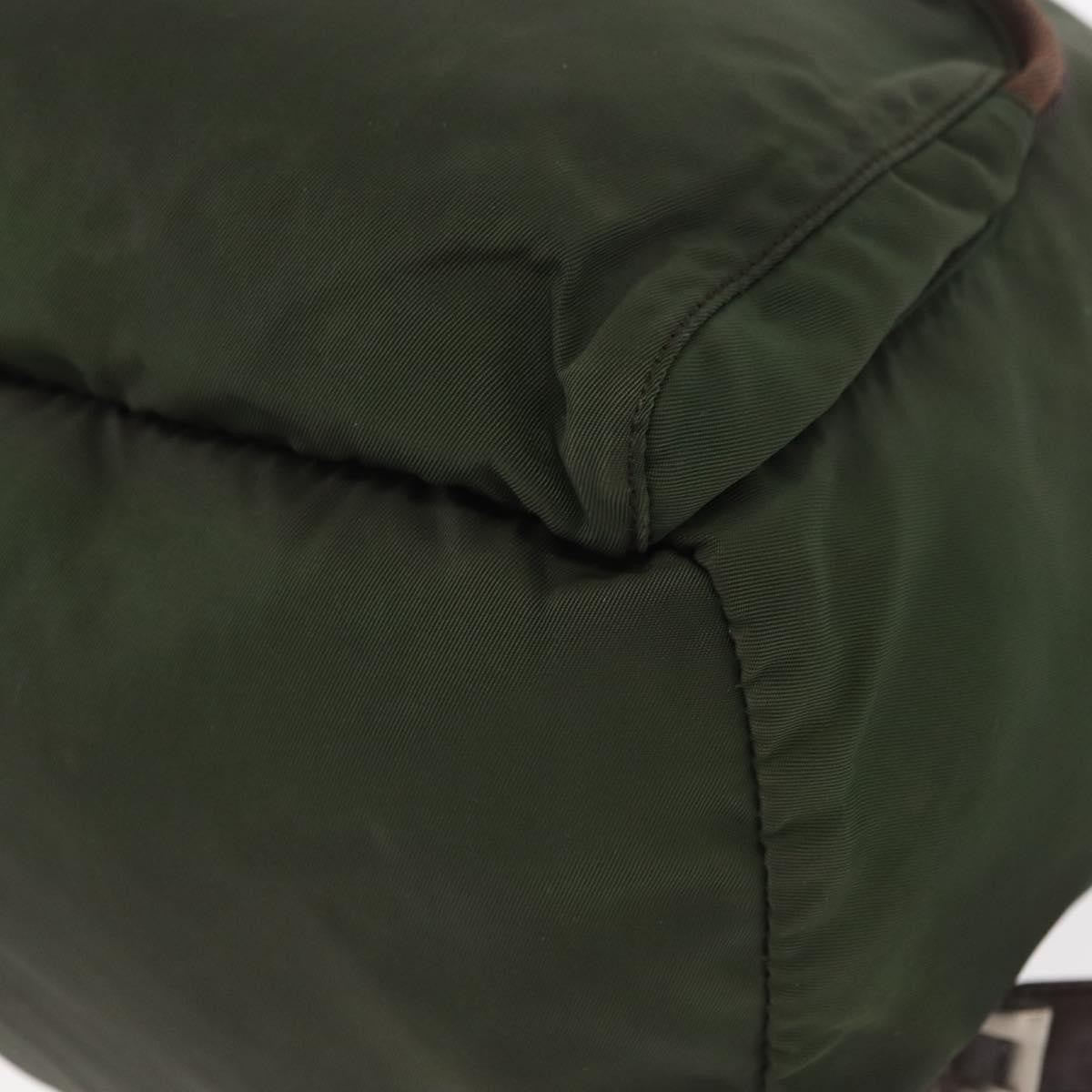 Prada Front Pocket Backpack Tessuto, Khaki, Nylon, Backpack