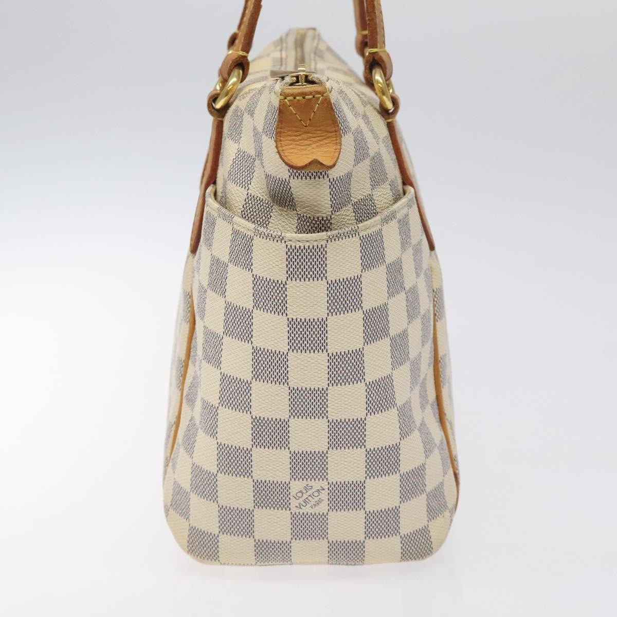 Louis Vuitton Totally Handbag Damier, WHITE, CANVAS, Tote bag