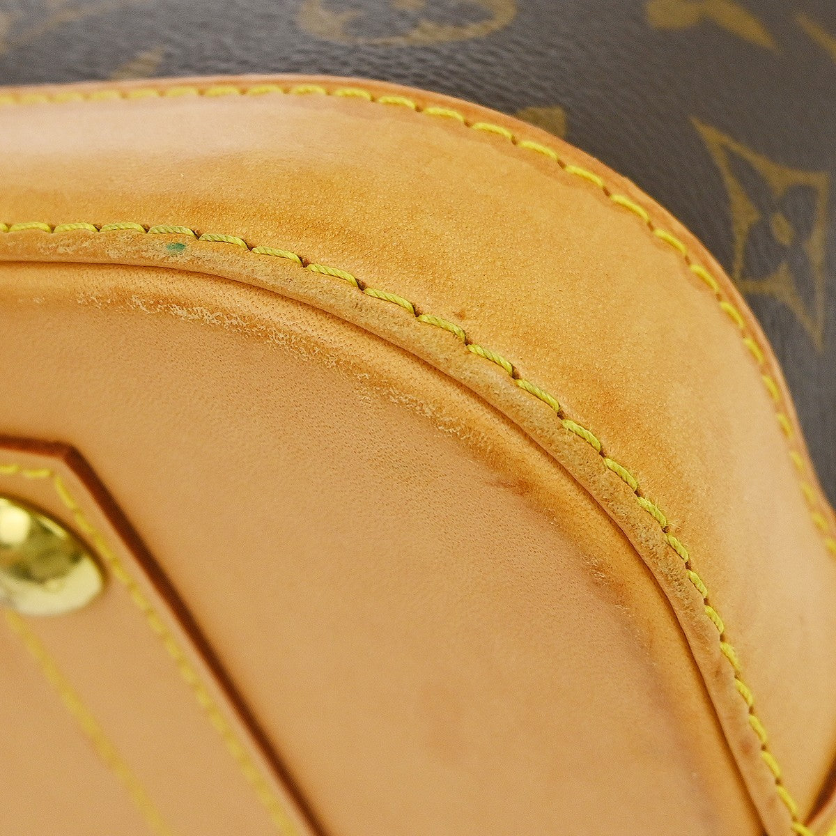 Louis Vuitton Alma Handbag Monogram Canvas, Brown, Canvas, Handbag