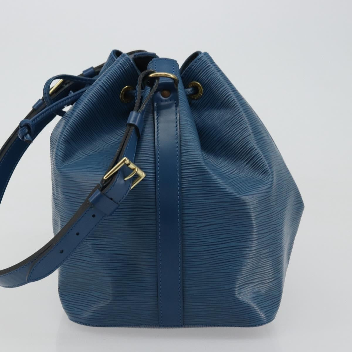 Louis Vuitton Petit Noe Handbag Epi Leather, Blue, Leather, Shoulder Bag